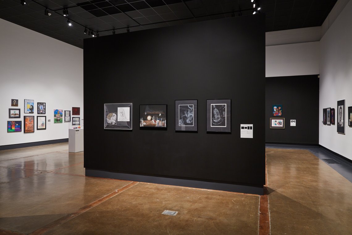 Installation view of Expressions 49: Breaking Through at Kitchener-Waterloo Art Gallery, 4 May to 2 June 2024. Photo courtesy of KWAG, by Scott Lee. 
